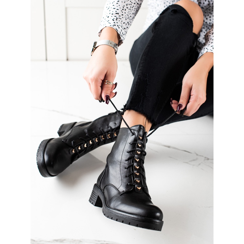 W. Potocki Lace-up boots with Potocki insulation black 2