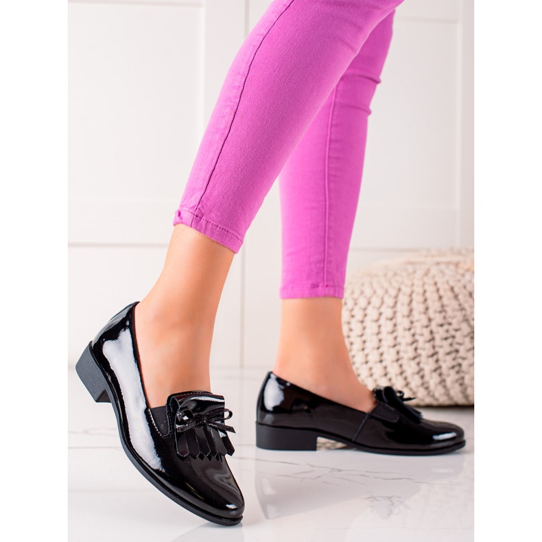 Filippo Leather Brogues With A Bow black 1