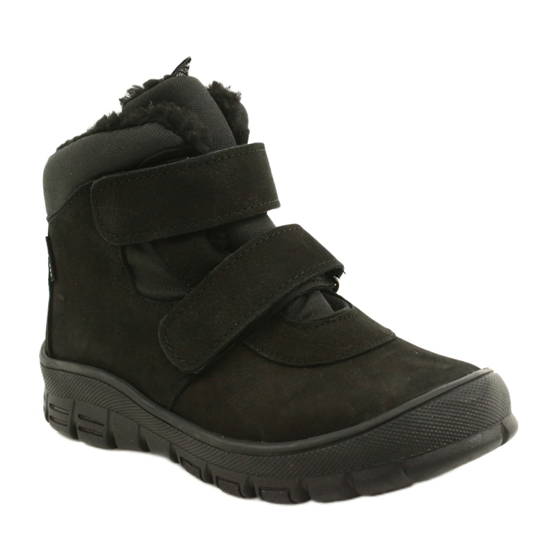 Black Waterproof Boots with Velcro Mazurek 1360 1