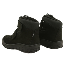 Black Waterproof Boots with Velcro Mazurek 1360 4