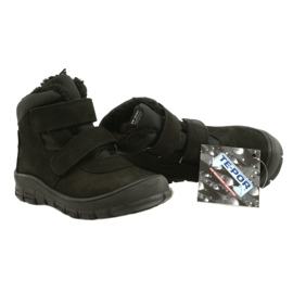 Black Waterproof Boots with Velcro Mazurek 1360 5