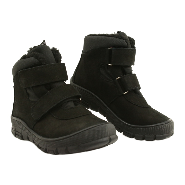 Black Waterproof Boots with Velcro Mazurek 1360 3