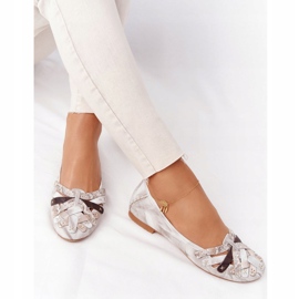 Women's Leather Ballerinas Maciejka 01358-44 Dirty Beige 4 Women's Leather Ballerinas Maciejka 01358-44 Dirty Beige 4