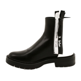 Women's black and white boots Lee Cooper LCJ-21-47-0650LA 2