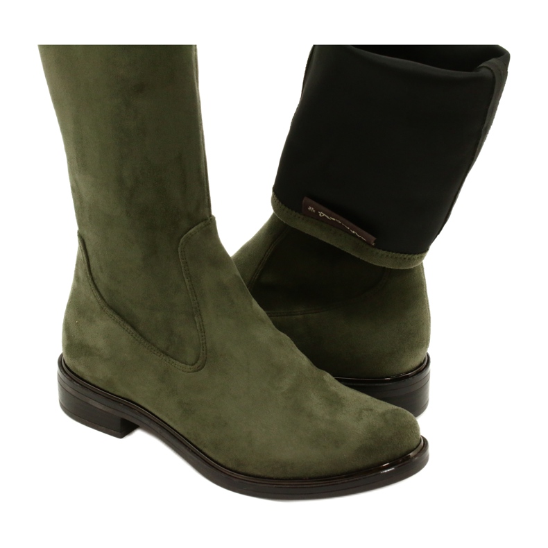 Women's boots Caprice 25512-27 737 olive stretch green 5 Women's boots Caprice 25512-27 737 olive stretch green 5