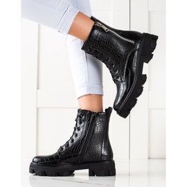 TRENDI Workers with a decorative zipper black 1