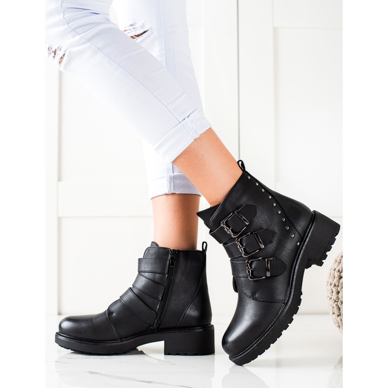 Anesia Paris Workers With Buckles black 1