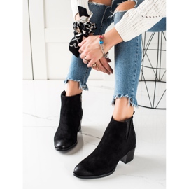 W. Potocki Casual Black Potocki Booties 1