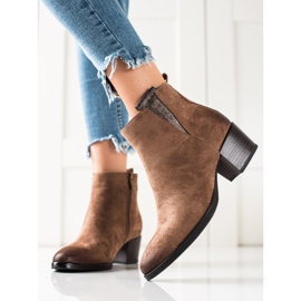 W. Potocki Casual Brown Potocki Booties 1