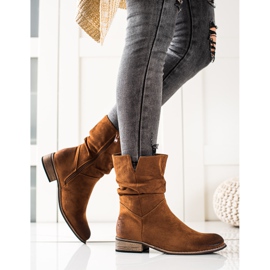 Evento Suede cowboy boots brown 1