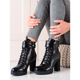 W. Potocki Laced Workers On A Leather Post black 1