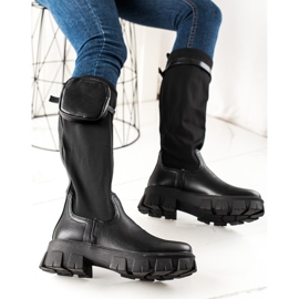 Best Shoes Fashion Boots With Pocket black 1 Best Shoes Fashion Boots With Pocket black 1