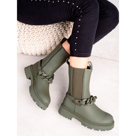 TRENDI Green Workers With A Decorative Strip 2