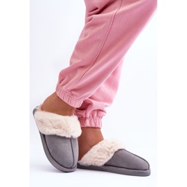 Women's Slippers Slippers with Fur Gray Pinky grey 2