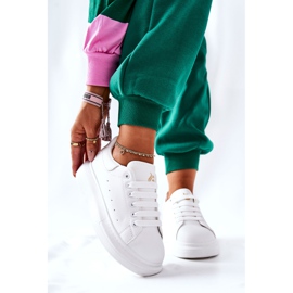 Leather Sport Shoes On A White Lemmy Platform 1