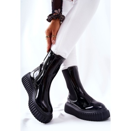 PS1 High lacquered boots on the Black Sereia platform 2