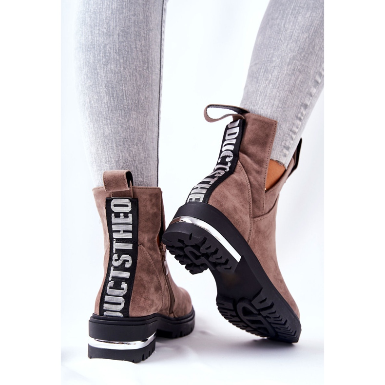 PS1 Warm Booties Jodhpur boots With a zipper Cappucino My Way khaki 1
