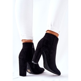 PS1 Black Rinasa Suede Booties On A Post 1
