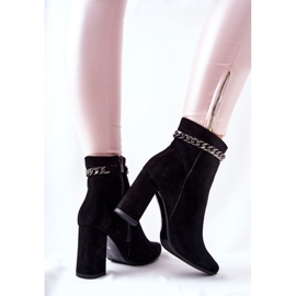 Leather High Boots Laura Messi Black 2203 1