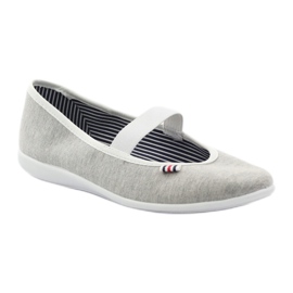 Women's ballerina sneakers Befado 493q sz white multicolored grey 2