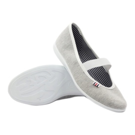 Women's ballerina sneakers Befado 493q sz white multicolored grey 4