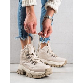 Women's Boots Big Star II274331 beige 2