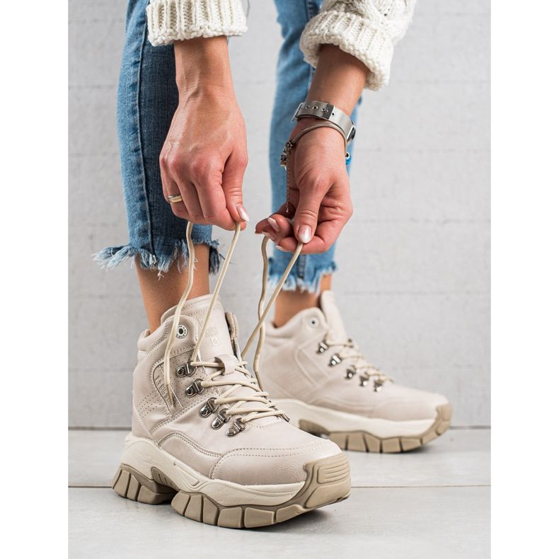 Women's Boots Big Star II274331 beige 2