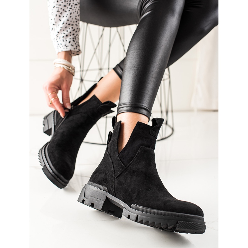 W. Potocki Cut-out suede bags black 1 W. Potocki Cut-out suede bags black 1