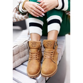 PH1 Women's insulated Trappers with a zipper, Camel Lenox brown 2