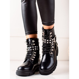 TRENDI Stylish Workers With Rhinestones black 2