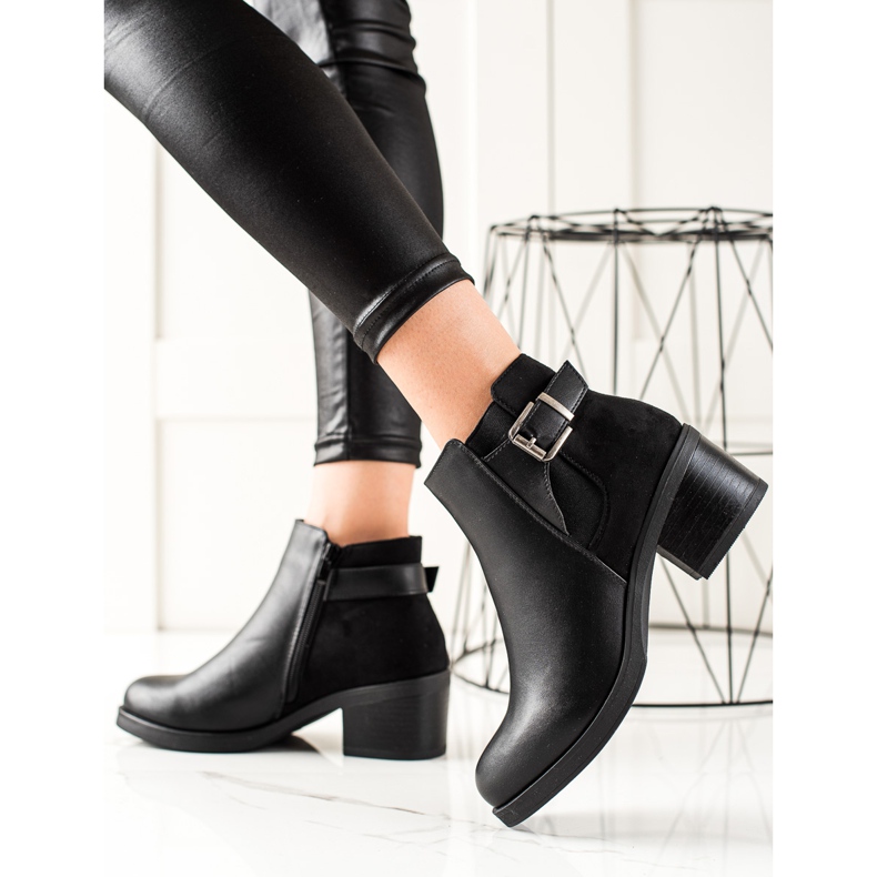 Anesia Paris Casual Low-heeled Boots black 2
