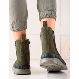 Big Star II274355 women's boots green 1