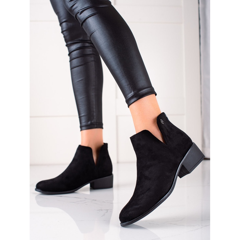 Evento Classic Booties With A Cut black 1