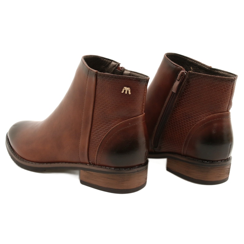 M.Daszyński Brown Booties Chelsea boots SA62-2 3