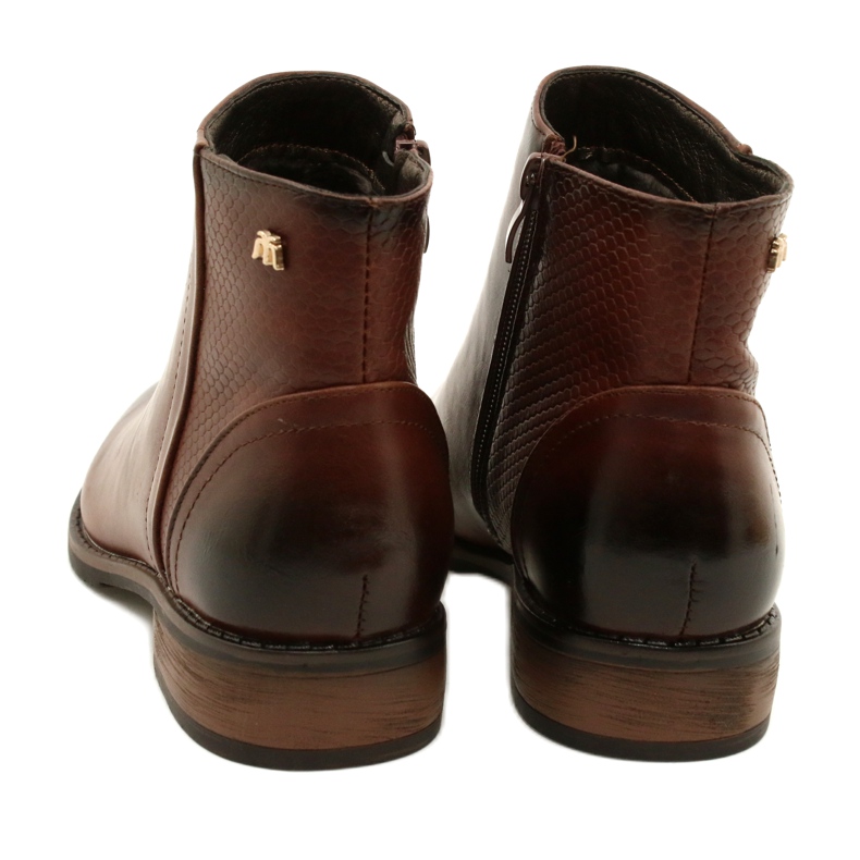 M.Daszyński Brown Booties Chelsea boots SA62-2 5