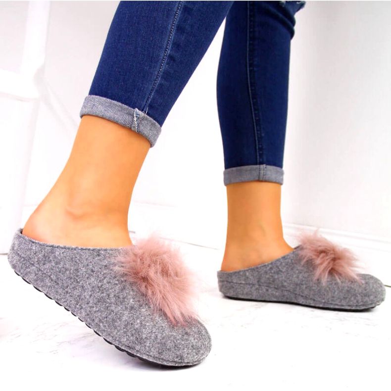 Panto Fino slippers W INT1626B gray grey 1