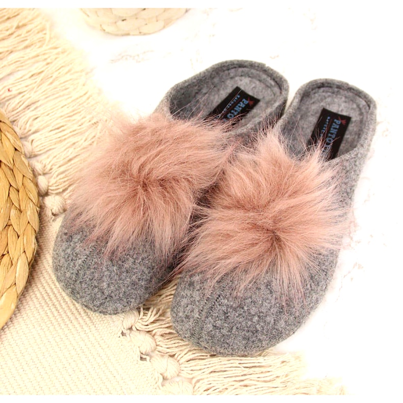 Panto Fino slippers W INT1626B gray grey 4