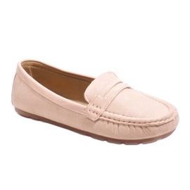 Pink moccasins with a buckle FM2958-3 1