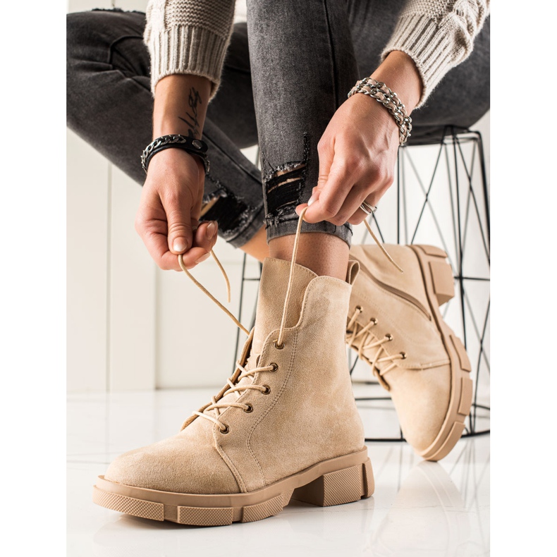 Goodin Suede Workers beige 1