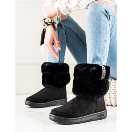Women's snow boots Big Star II274123 black 1