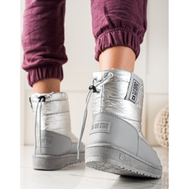 Women's snow boots Big Star II274118 silver grey 1