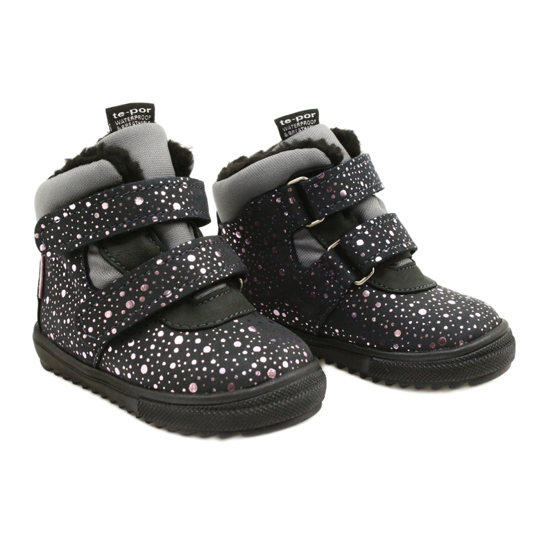 Waterproof Boots Pink Rosa TE-POR Mazurek 1360 grey 5 Waterproof Boots Pink Rosa TE-POR Mazurek 1360 grey 5