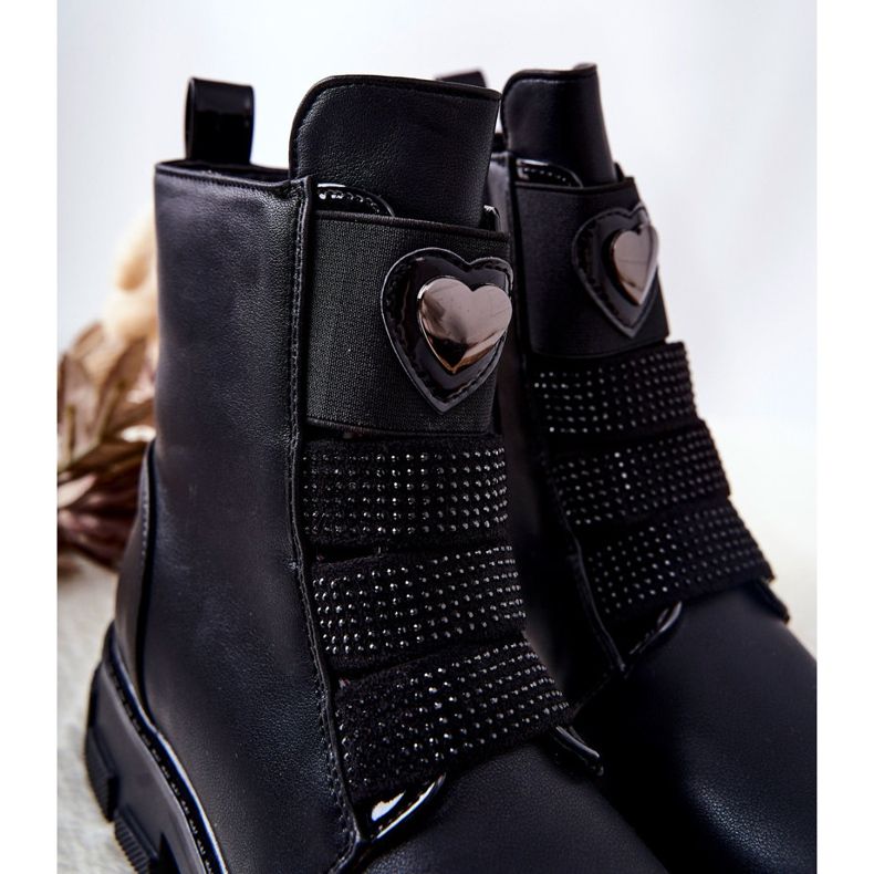 PA1 Black Miraven Children's Fur-insulated Boots 1 PA1 Black Miraven Children's Fur-insulated Boots 1