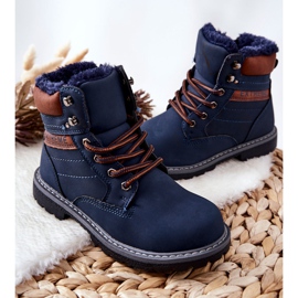 PA1 Children's Warm Trappers Navy Blue Graves brown 2 PA1 Children's Warm Trappers Navy Blue Graves brown 2