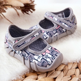 BEFADO S.A. Slippers of Inblu Ballerina Cats 109P241 Gray 2