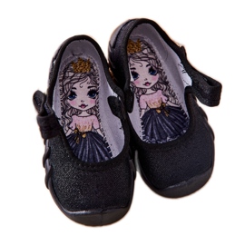 BEFADO S.A. Inblu Shiny 109P227 Black Ballerina Slippers 1