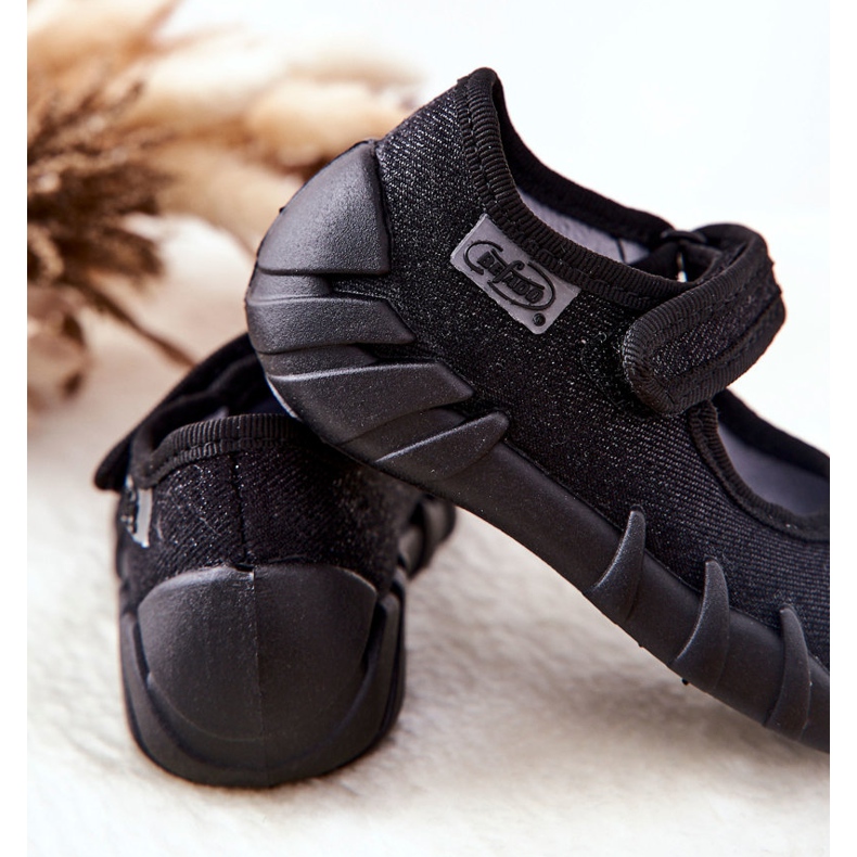 BEFADO S.A. Inblu Shiny 109P227 Black Ballerina Slippers 2