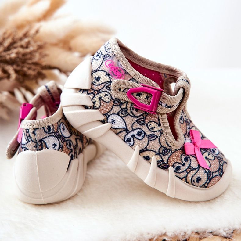 BEFADO S.A. Slippers Inblu Roe-deer With Bow 110P437 Beige brown 2