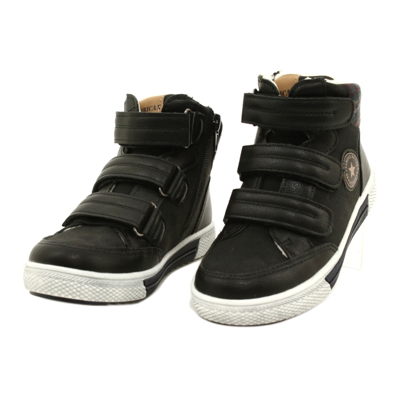 American Club High Sport Shoes With Fur American GC19 / 21 Black 3