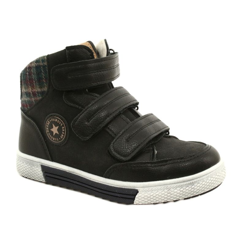 American Club High Sport Shoes With Fur American GC19 / 21 Black 1